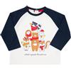 Mawi T-shirt manica lunga bimbo bicolor christmas