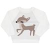 Mawi Maglia tricot raglan bimba panna con intarso
