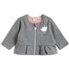 Chicco Felpa stampata grigia con zip in lurex - chicco
