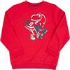 Mawi Felpa leggera rossa bambino stampa t-rex