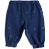 Chicco Pantaloni lunghi effetto denim all over fiocchi - chicco