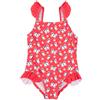 Mawi Costume intero bimba rosso stampato