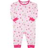 Mawi Pigiamone jersey lungo bimba rosa floreale apertura frontale