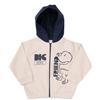 Mawi Felpa con zip e cappuccio bimbo bianca "dino"