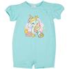 Mawi Pigiama intero jersey bimba azzurro unicorno