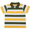 Mawi Polo manica corta bimbo a righe blu/gialla