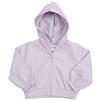 Mawi Felpa french terry con zip e cappuccio bimba rosa stampata