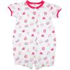 Mawi Pigiama intero jersey bimba bianco/rosso stampa "Frutta"