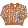 Mawi Felpa con zip bimbo marroone "orsetto"
