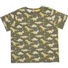 Mawi T-shirt jersey bimbo verde stampa dinosauri