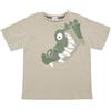 Mawi T-shirt jersey bimbo verde stampa coccodrillo