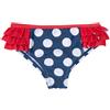 Mawi Slip mare bimba in stile marinaro a pois con volant rosso - mawi