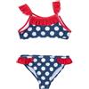 Mawi Costume due pezzi bimba blu/rosso/bianco
