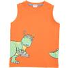 Mawi Canottiera jersey bimbo arancio stampa "Dino"