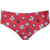 Mawi Slip mare bimbo rosso stampato "baseball"