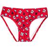 Mawi Slip mare bimbo rosso stampato "baseball"