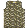 Mawi Canottiera jersey bimbo verde con stampa "Dino"