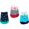 Mawi Set 3 paia di calze corte bimbo multicolor