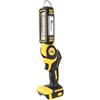 OTYTY Lampada da lavoro a LED senza fili, compatibile con batteria DeWalt 20 V Max, 30 W 2000 lm, torcia ricaricabile portatile, testa girevole, nero e giallo (DCL050)