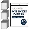 Essex Wares Confezione da 25 porta biglietti da lavoro (nero) da Essex Wares da utilizzare nella vostra attività o in classe). Si adatta facilmente agli standard 8,5 x 11 fogli di carta.
