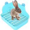 LIZEALUCKY Lettiera per conigli Toilette, Gabbia quadrata in plastica Vasino Trainer Lettiera angolare Lettiera per animali domestici per piccoli animali, conigli, porcellini d'India, cincillà, furetto, Galesaur
