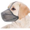 Miavers Museruola per cani, morbida rete coperta per cani di taglia piccola, media, grande e XL, museruola con cinghie regolabili, previene abbaiare, mordere e ingestione accidentale (grigio, grande)