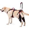 Lafoty Tutore ginocchio per cani ACL/CCL zampe posteriori, set da 2 - Supporto regolabile antiscivolo con maniglia e tracolla per cani di taglia grande, Nero, XL