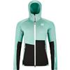 ORTOVOX FLEECE RIB HOODY W C: aquatic ice S: L Cura della persona e salute