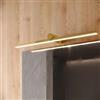 DEGHI Lampada applique 65 cm in metallo oro - Float