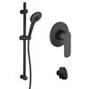 JACUZZI - RUBINETTERIA Set incasso doccia con saliscendi e doccino multigetto nero opaco - X9 di Jacuzzi Rubinetteria