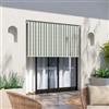 DEGHI Tenda da sole a caduta 2x2,5h m in poliestere verde a righe - Kenny