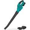 VONROC Soffiatore per Foglie a Batteria 20V - Velocità 180 km/h, Leggero ed Ergonomico, Impugnatura Soft-Grip, Modello 2024, 2x 2.0Ah Batterie e Caricabatteria Inclusi
