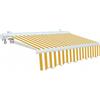 PAPILLON Tenda da Sole per Balcone Bianco-Giallo - 3X2,5MT- con Bracci - Cassonata