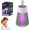 Appdo Zapfie zanzare, Lampada Antizanzare Elettrica, Trappola Zanzare UV Ricaricabile USB, Antizanzare Portatile 40 dB, Autonomia 3-6 h, 41-60 m², Interno, Esterno e Campeggio (Grigio)