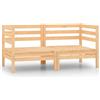 vidaXL Divani Angolari da Giardino 2 pz in Legno Massello di Pino