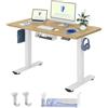FLEXISPOT Scrivania Regolabile in Altezza 140×80 cm - Con Ganci e Piano Monoblocco 25 mm, Scrivania Ergonomica con Display LED Altezza e Funzione Memoria