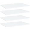 vidaXL Ripiani per Libreria 4pz Bianchi 60x40x1,5 cm Legno Multistrato