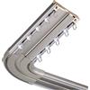 NOIRDA Binario per Tende A Soffitto Doppio, Curve Angolari A 90 Gradi, Sistema di Bastone per Tende per Tende Divisorie, Soggiorno, Camera da Letto(Bianco,10cm)