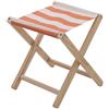 5 five simply smart 5five - sgabello pieghevole in legno, tessuto a righe