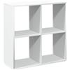 vidaXL Libreria divisoria bianca 69,5x29x69,5 cm in legno ingegnerizzato