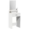 vidaXL Tavolo da Trucco Bianco 50 x 41 x 140 cm Legno multistrato, Vanity moderna per la camera, tavolo elegante, dresser rettangolare, mobile resistente per la cura di sè