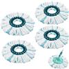 LIAILA 4 Pezzi per Leifheit CLEAN Twist Disc Mop Ergo Ricambio Mocio Kit,per Leifheit Rotomop Ricambio, Microfibre Floor Mop Replacement Mop,Buona Capacità di Assorbimento,Adatto A Tutti I Tipi Di Pavimento