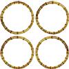 Yayatty 4 Pz Manici Bamboo per Borse La Realizzazione di Borse, Maniglie in Bambù Manici in O Forma, Maniglia per Borsa Ricambio per Artigianale Fai da Te Maniglie Borsa Tote