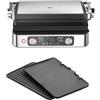 Braun MultiGrill 9 Pro CG 9140, Griglia Elettrica con 2 Termostati Indipendenti, 3 Posizioni di Cottura, Piastre Lavabili in Lavastoviglie, Vassoio Raccogli Grasso, 2200W, Nero/Acciaio Inossidabile