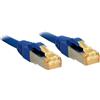 Lindy 47285 Cavo patch 20m RJ45 S/FTP LSOH, con cavo grezzo Cat7, blu
