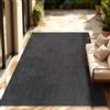 Paco Home Tappeto per interni ed esterni a trama piatta monocromatico moderno resistente alle intemperie per terrazza cucina misura 200 cm quadrati