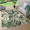 Paco Home Tappeto per esterni resistente alle intemperie Balcone Palme Giungla Motivo floreale Boho Verde Dimensioni 280x380 cm