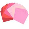 Vaessen Creative Cartoncino Florence Testurizzata - Materiali per Biglietti Colorati 15,2 x 15,2 cm - Rosa 24 Fogli - Carta per Scrapbooking, Biglietti e Altri Progetti con la Carta - 216 gsm