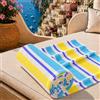 PETTI Artigiani Italiani - Telo Mare Microfibra, Asciugamano Mare o Piscina, Telo per Lettino Spiaggia, Grande 90x180 cm, Millerighe 23
