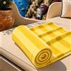 PETTI Artigiani Italiani - Telo Mare Microfibra, Asciugamano Mare o Piscina, Telo per Lettino Spiaggia, Grande 90x180 cm, Righe Giallo Ocra